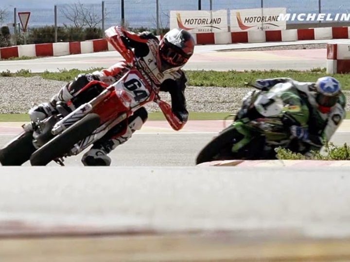 We Are Racers Supermoto Vs Superbike Video By Michelin The Bullitt
