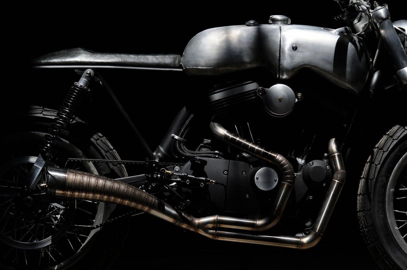 The Hardley custom Harley-Davidson by Revival Cycles exhaust