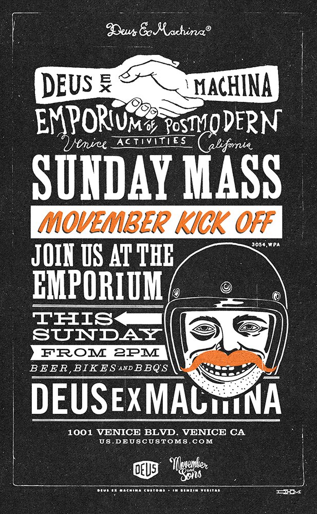 Deus Sunday Mass :: Movember Kickoff