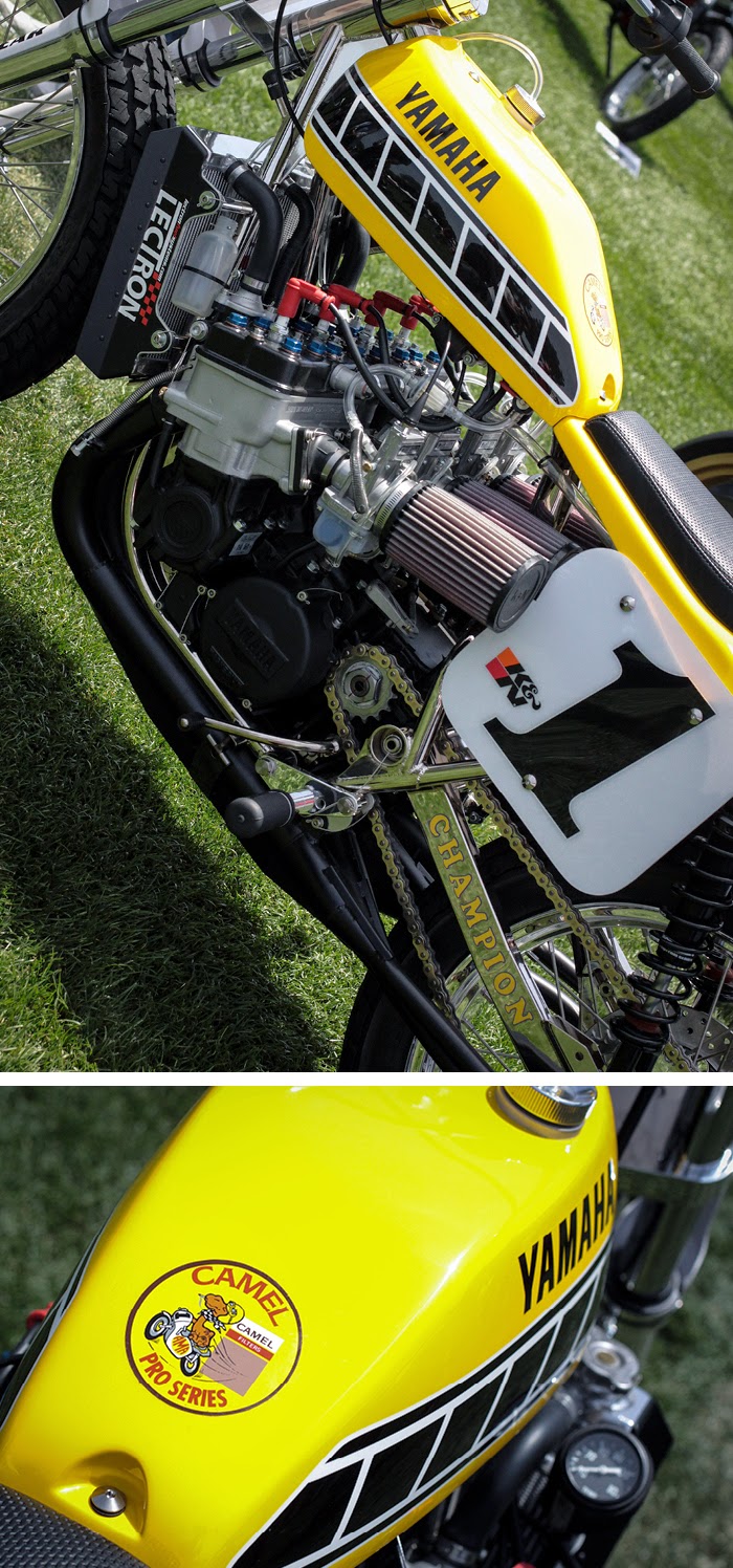 Jeff Palhegyi custom Yamaha tracker - The Quail Motorcycle Gathering 2014