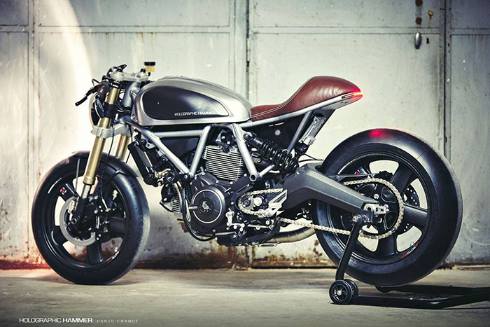 Holographic Hammer Ducati Scrambler cafe racer