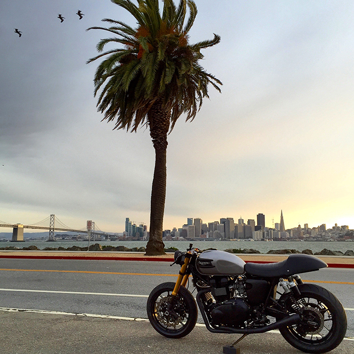 Cafe racer, San Francisco, Triumph