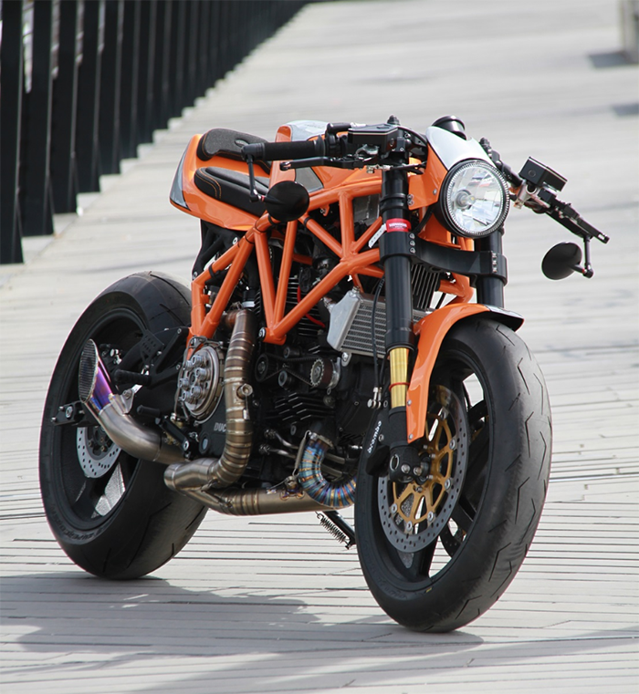 Custom Ducati cafe racer