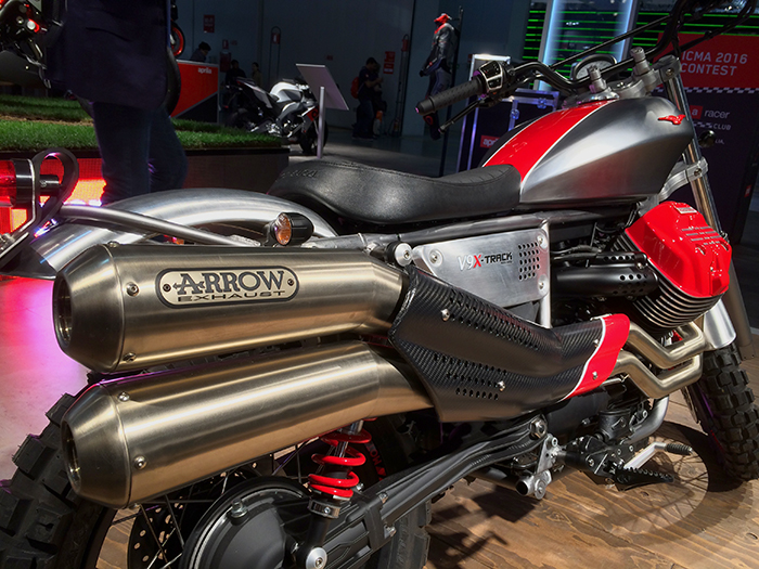 Moto Guzzi V9 X-Track Arrow exhaust