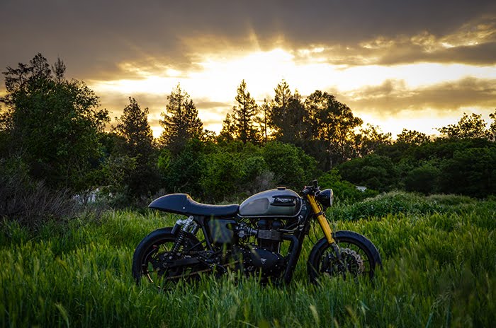 Custom Triumph Thruxton cafe racer