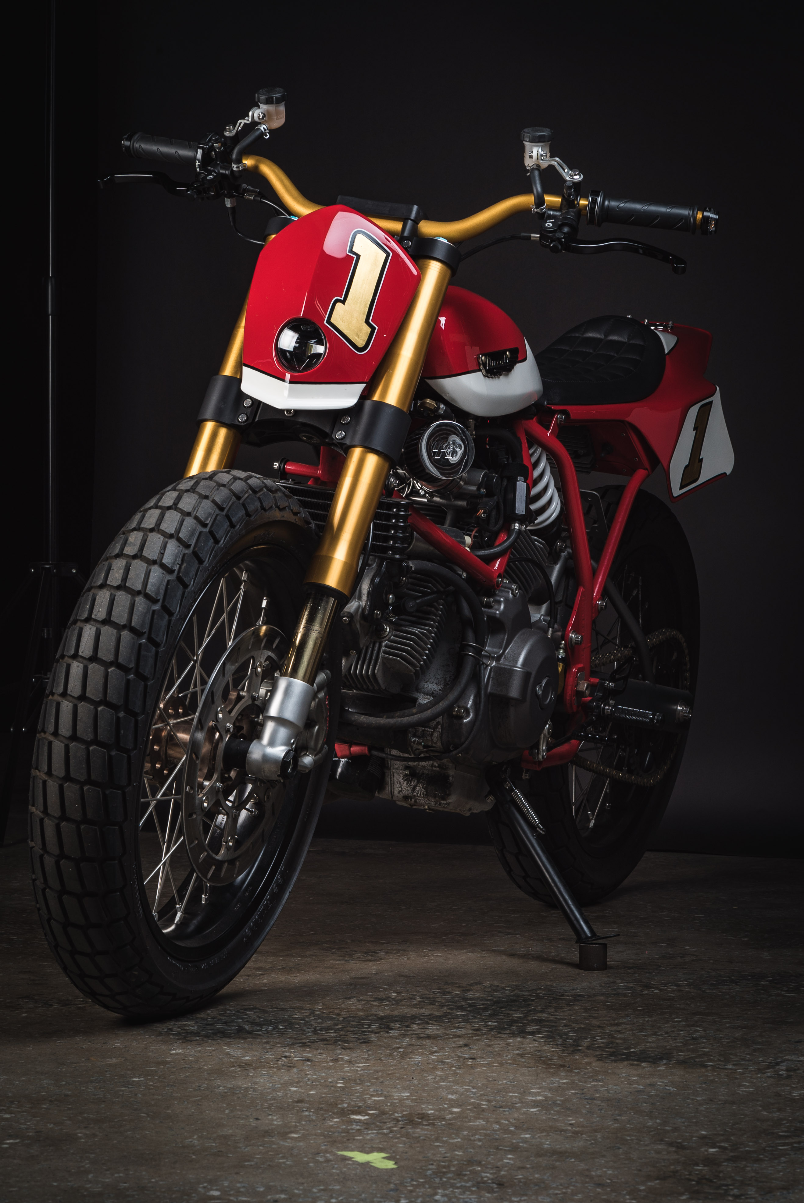 Fuller Moto Ducati Tracker - Ohlins suspension