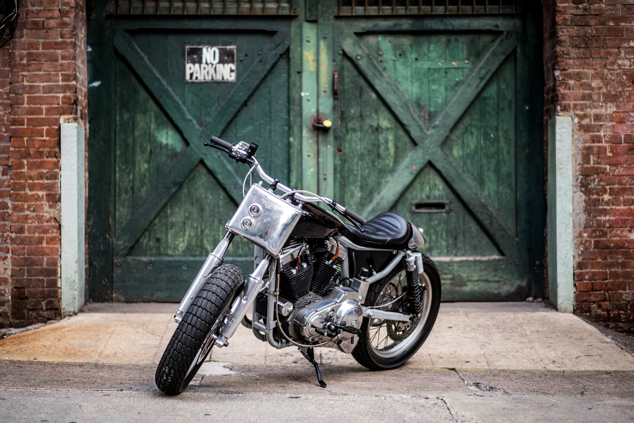 Tim Harney Motorcycles, Custom motorcycle, street tracker, Harley XL 883