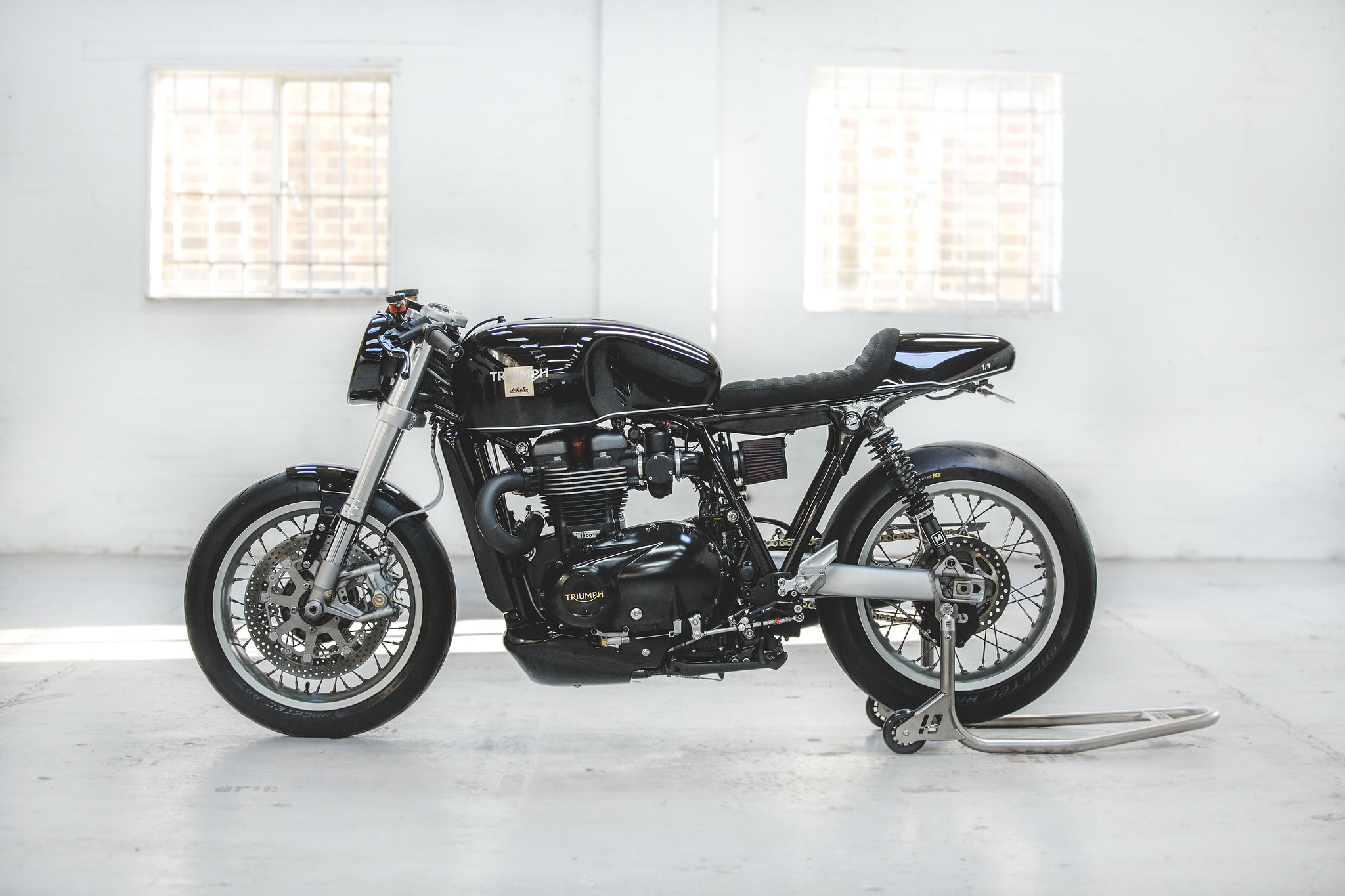 Triumph Thruxton cafe racer