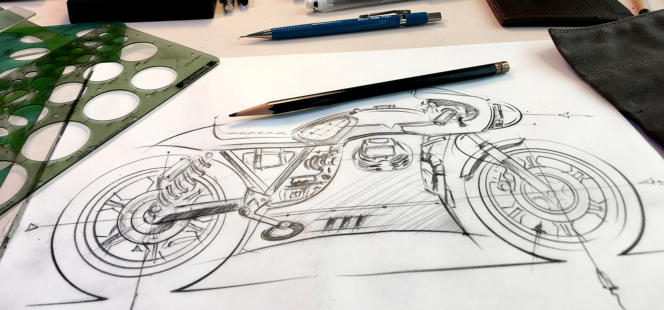 Moto Guzzi V850 Le Mans sketches