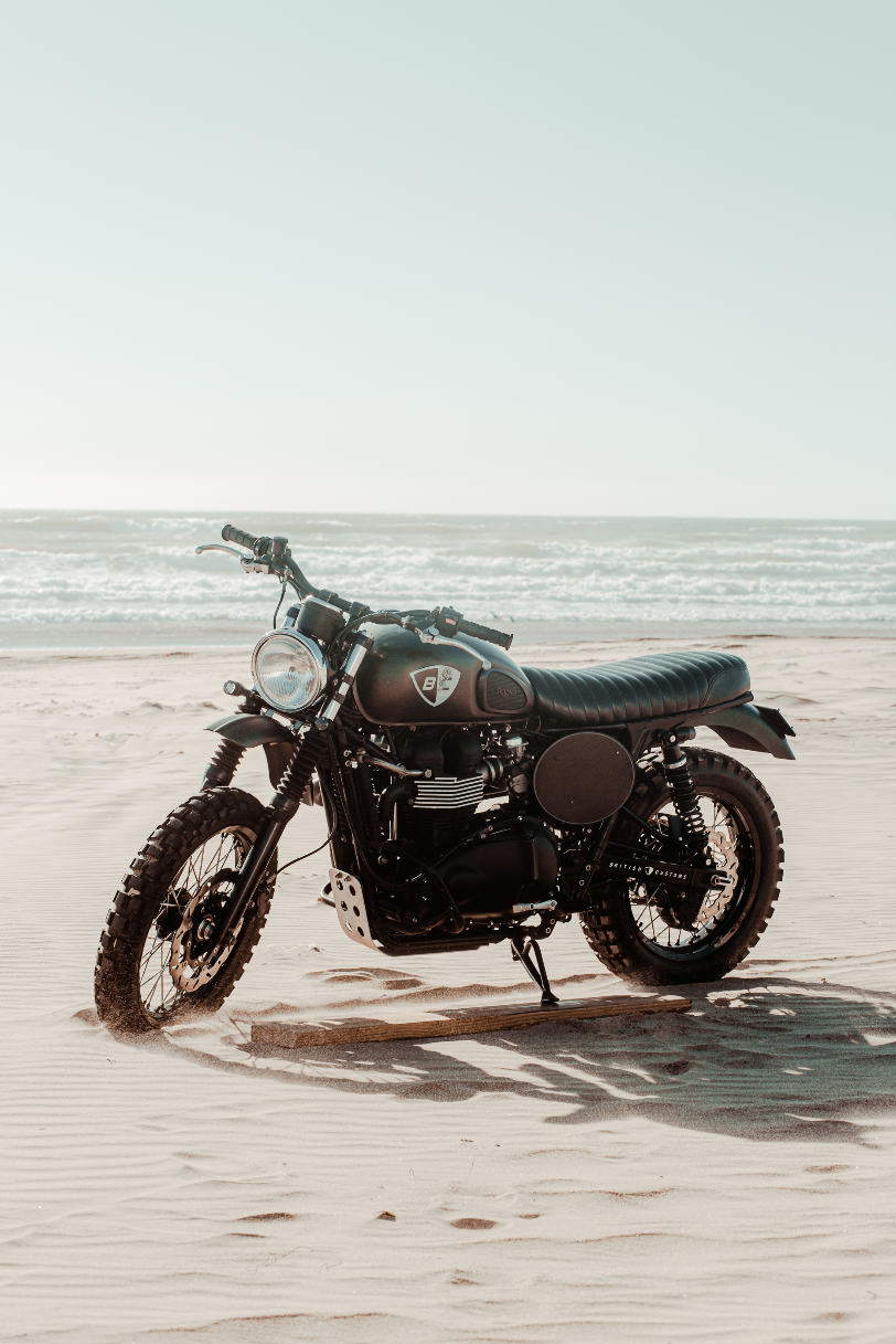 British Customs Triumph Scrambler Dirtbike