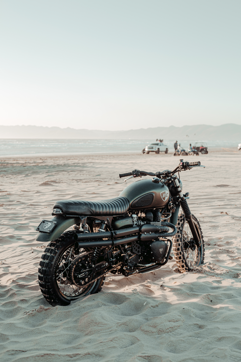 custom Triumph scrambler