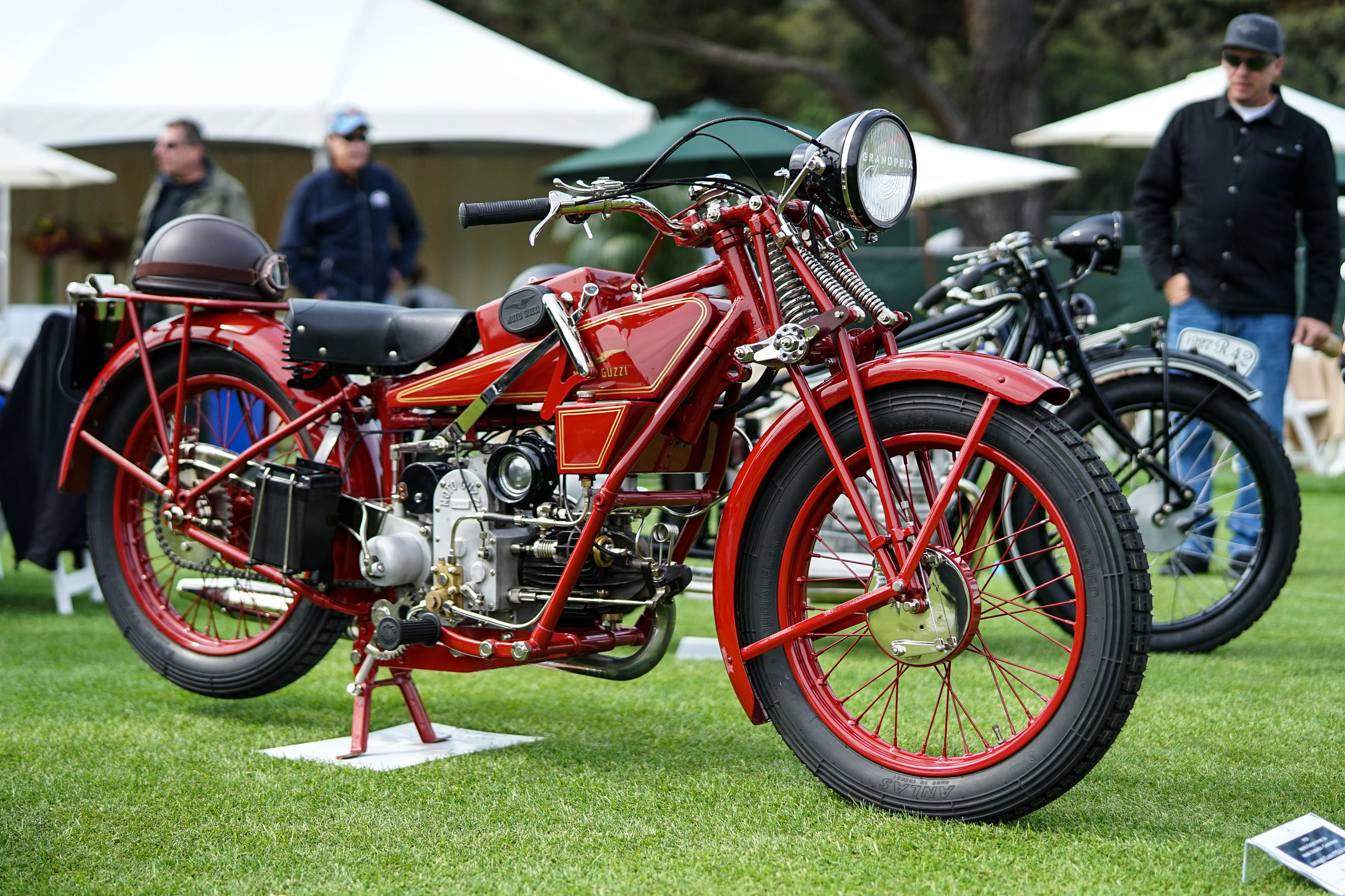 Vintage Moto Guzzi motorcycle