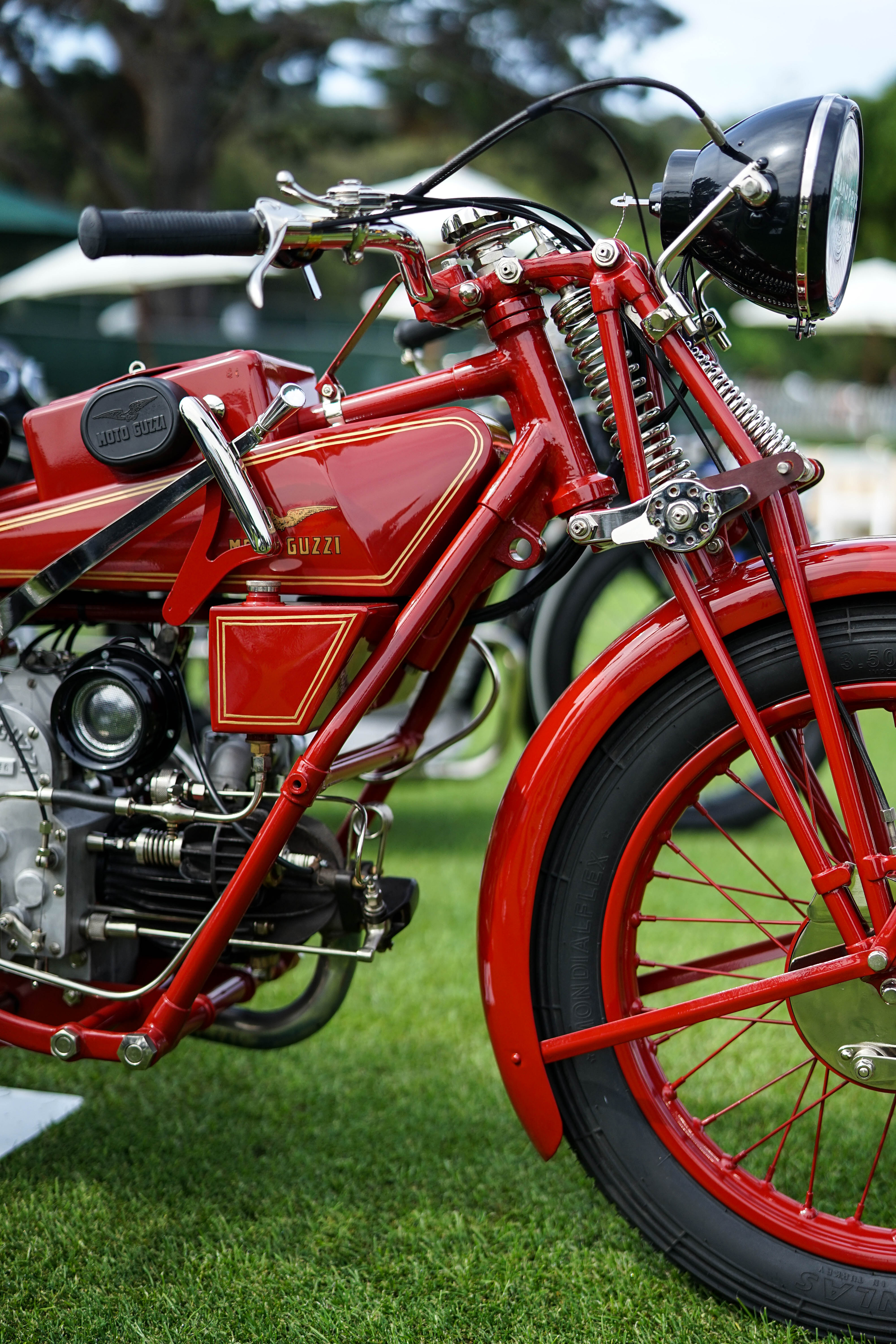 Vintage Moto Guzzi motorcycle