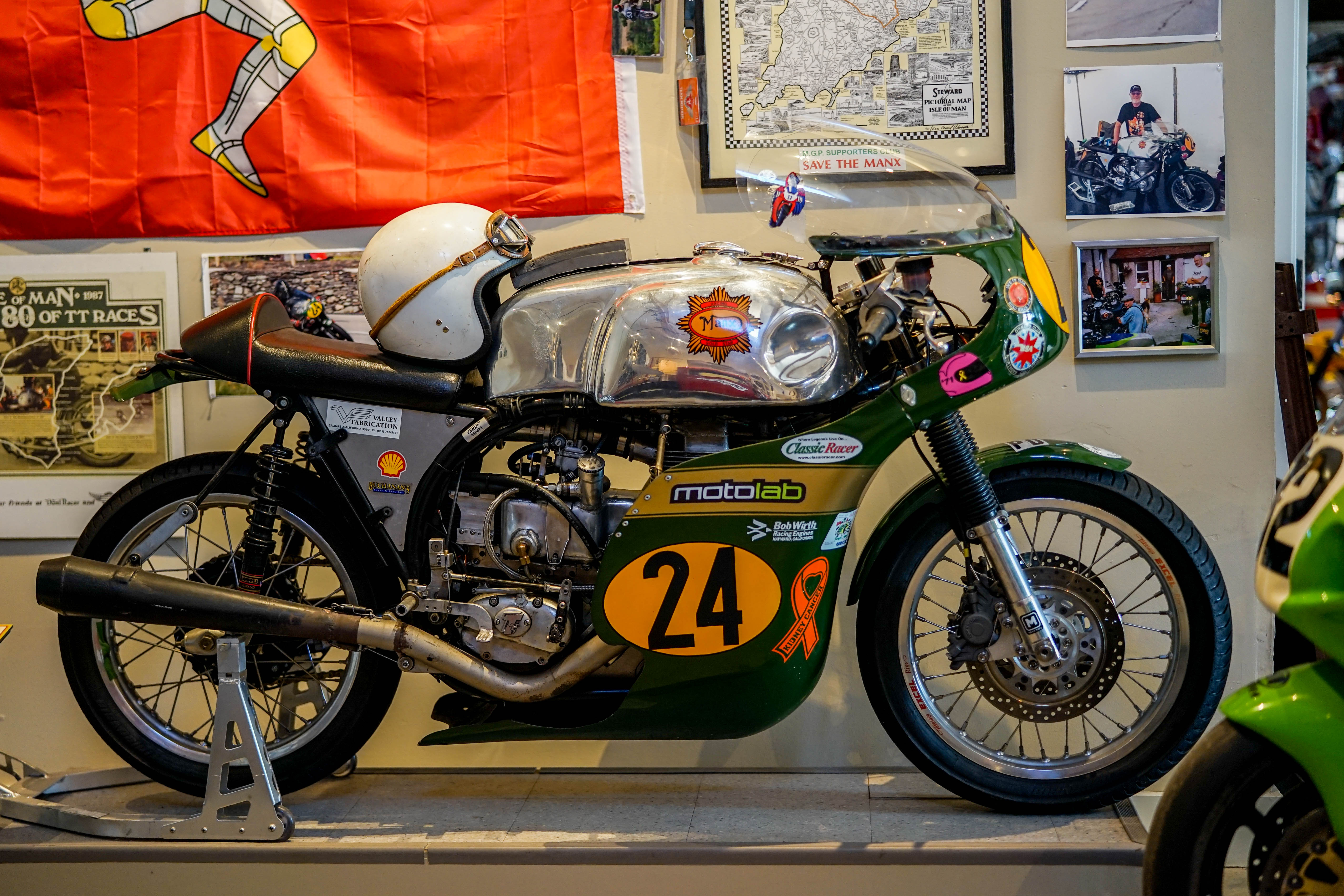 A proper Manx Isle of Man racer at Moto Talbott Museum