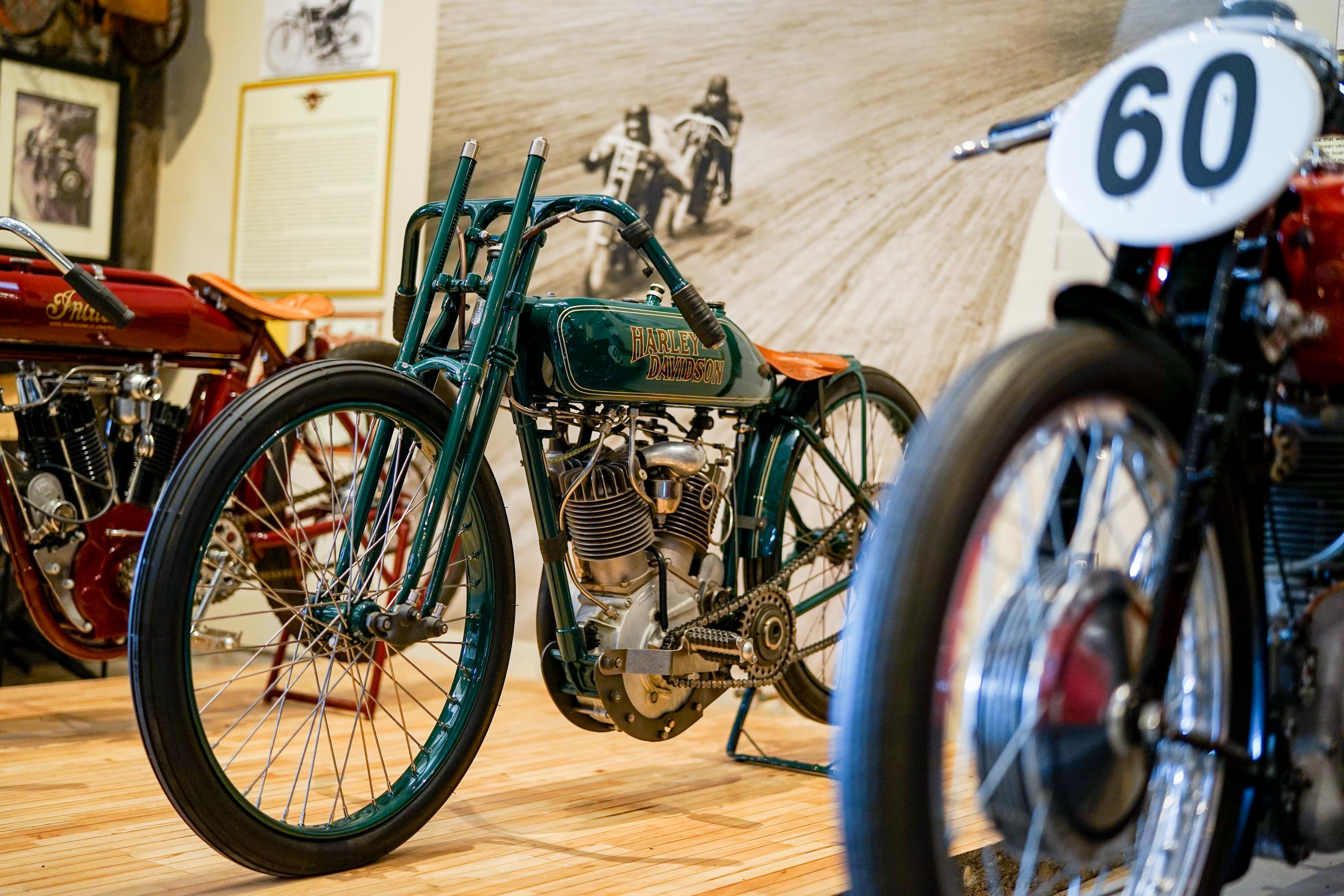 1922 Harley Davidson JD Board Racer at Moto Talbott Museum