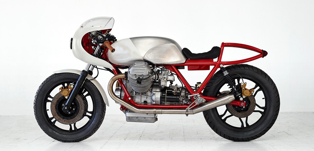 Moto Guzzi cafe racer by Death Machines of London 