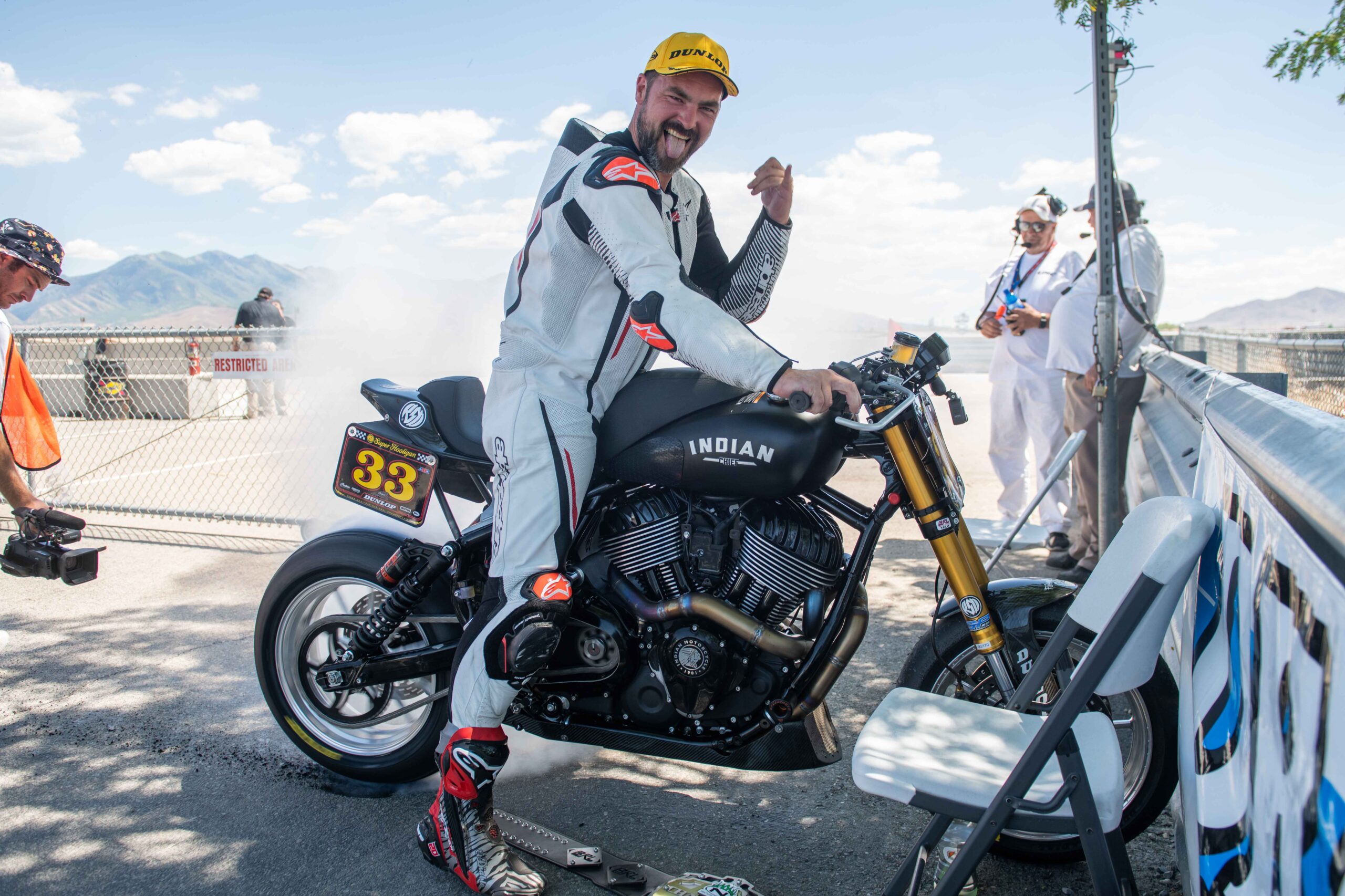 Rennie Scaysbrook on his RSD Indian Racebike