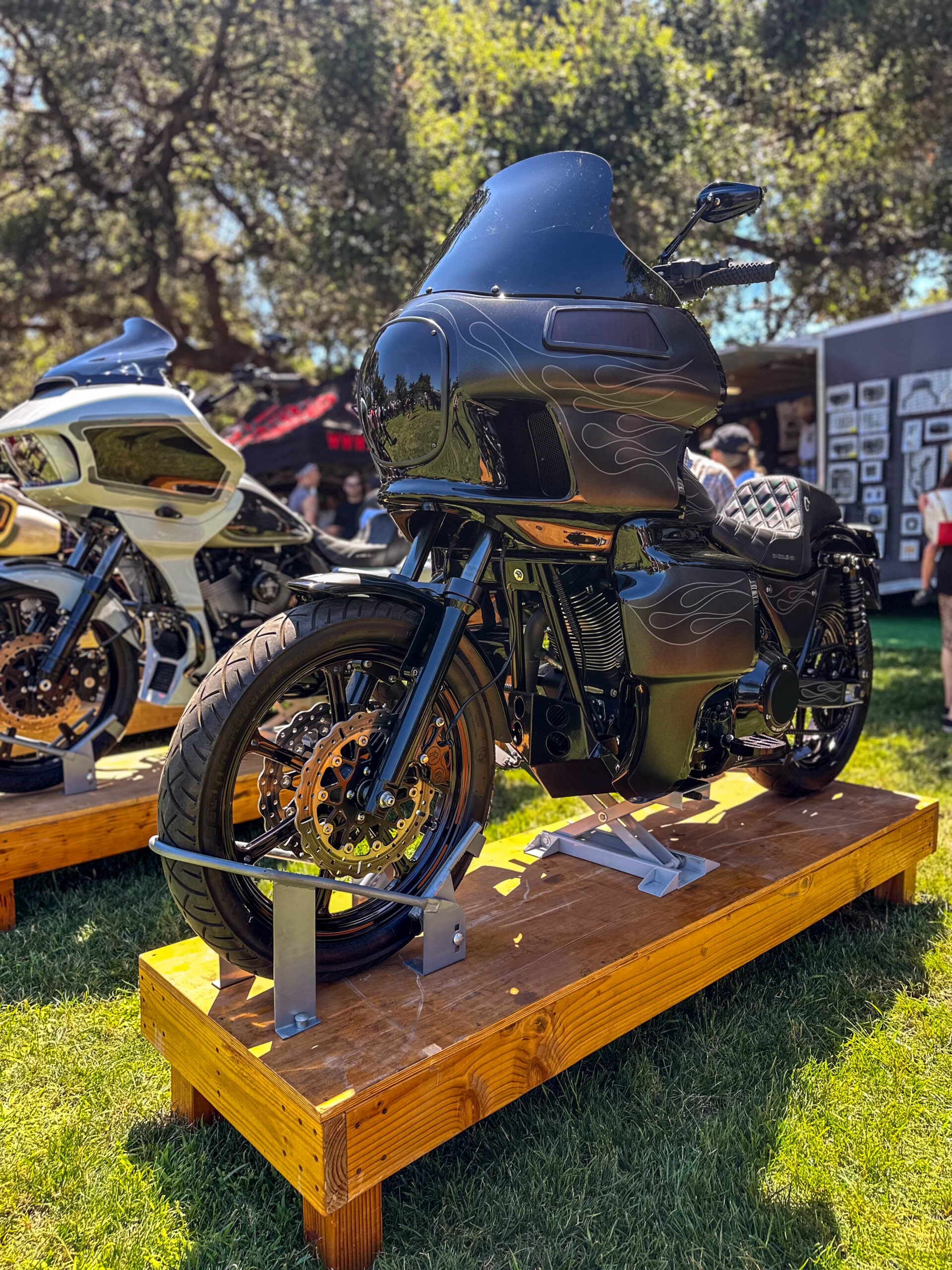 Harley-Davidson performance bagger at Born Free 2024