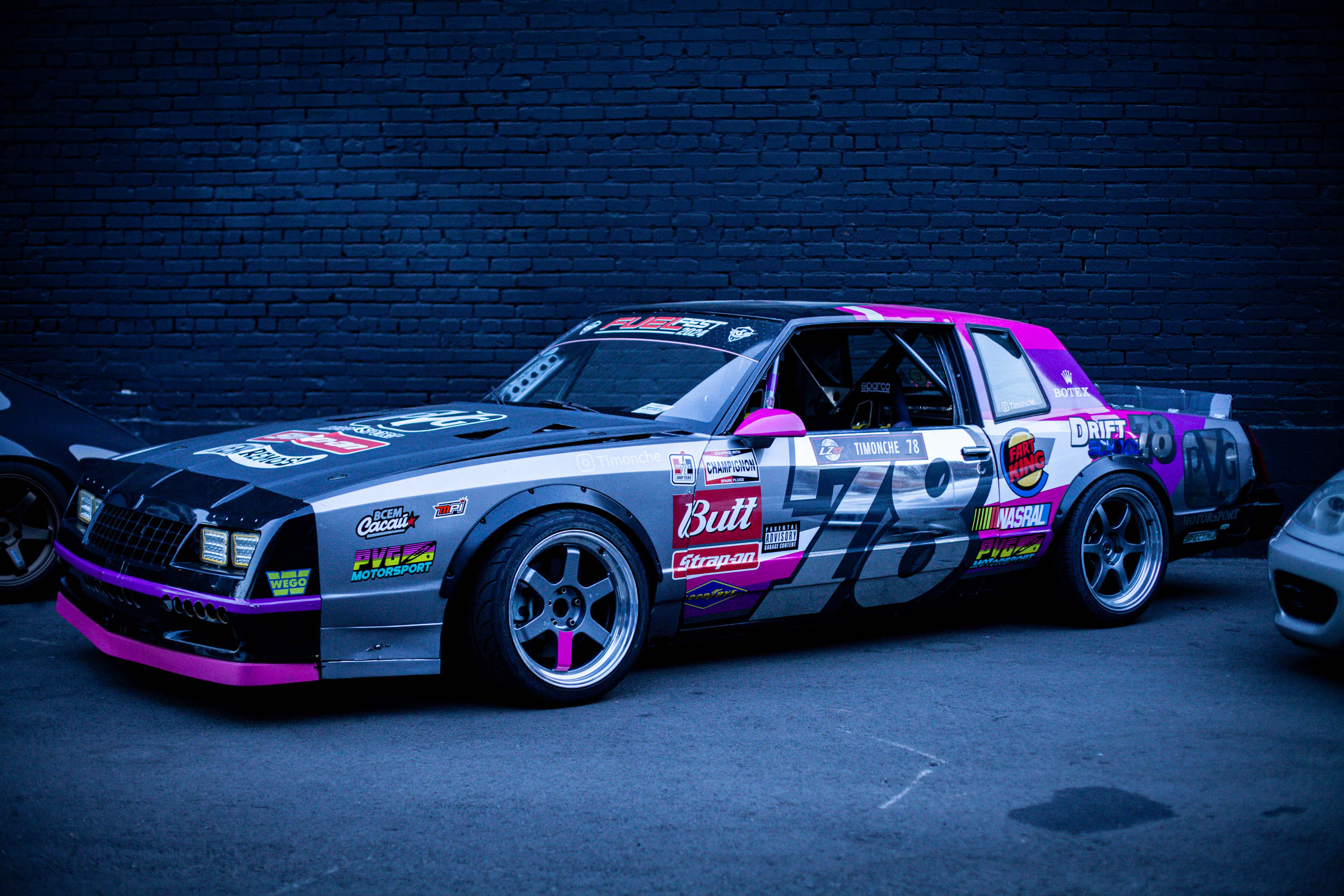 Monte Carlo drift car by Timofei Kosharnyi with all the right sponsors. [Patrick Flynn]