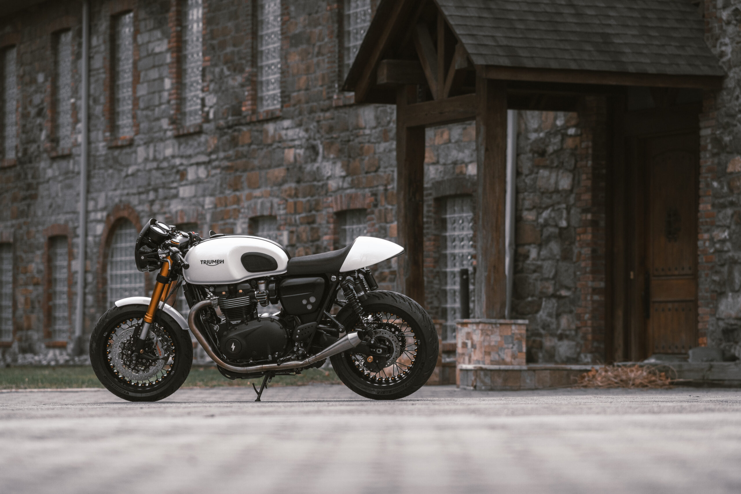 Triumph Thruxton R custom build by A&J Cycles