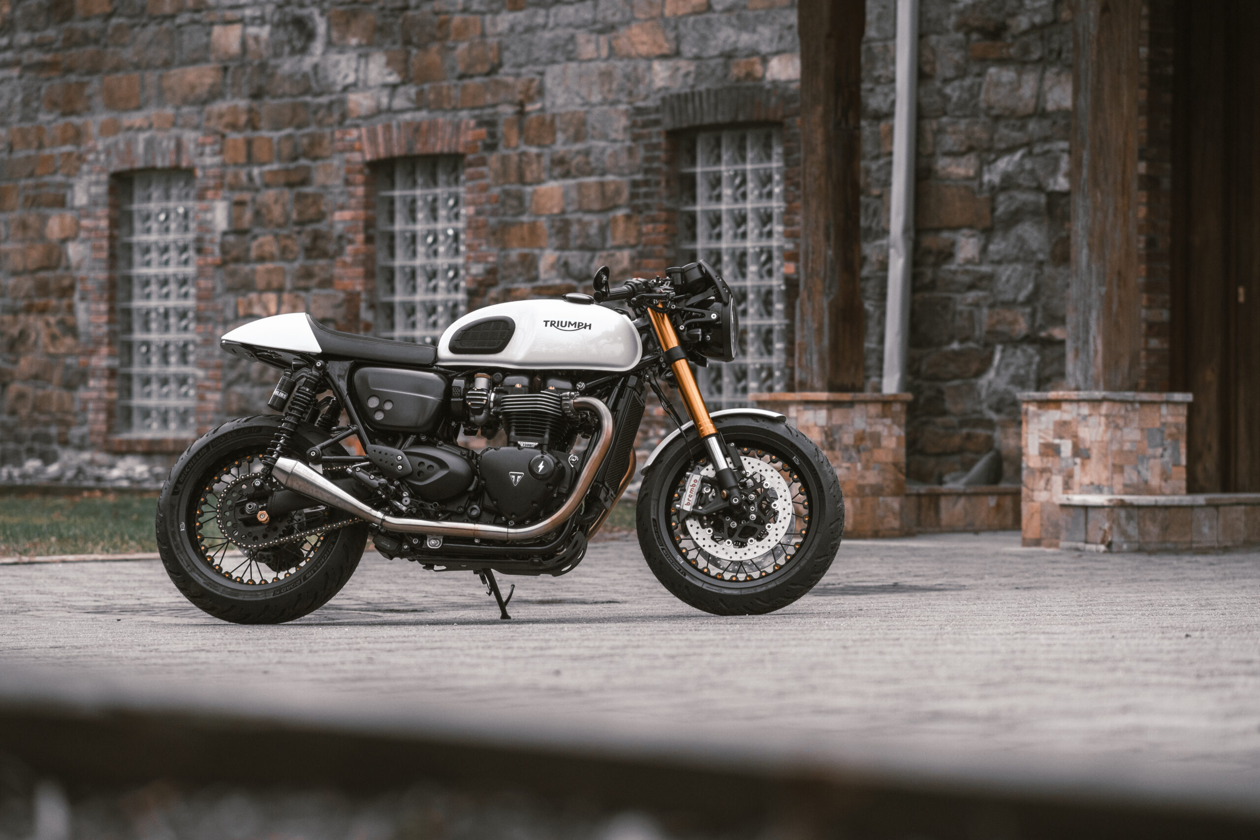 Triumph Thruxton R custom build by A&J Cycles