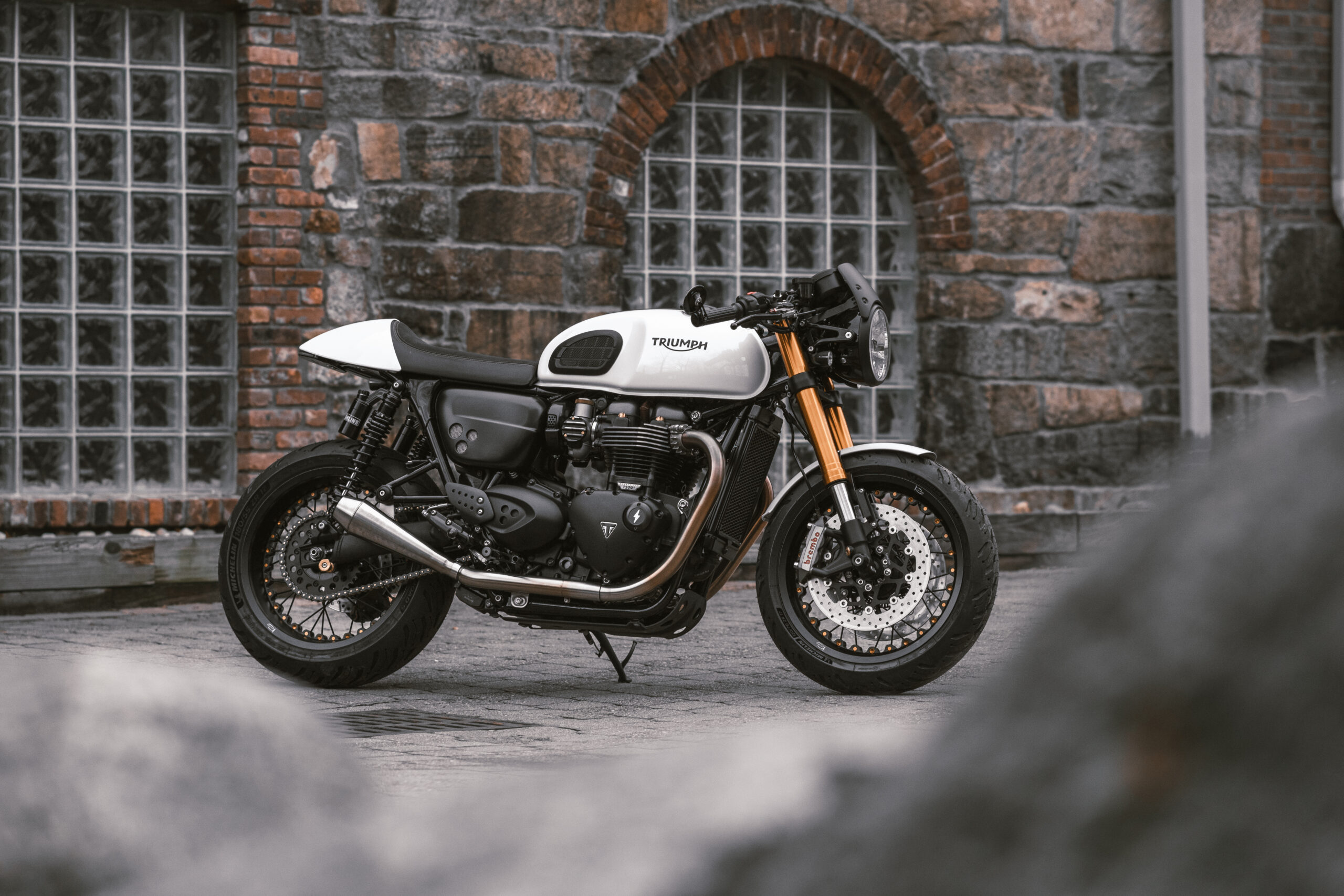 Triumph Thruxton R custom build by A&J Cycles - The Bullitt