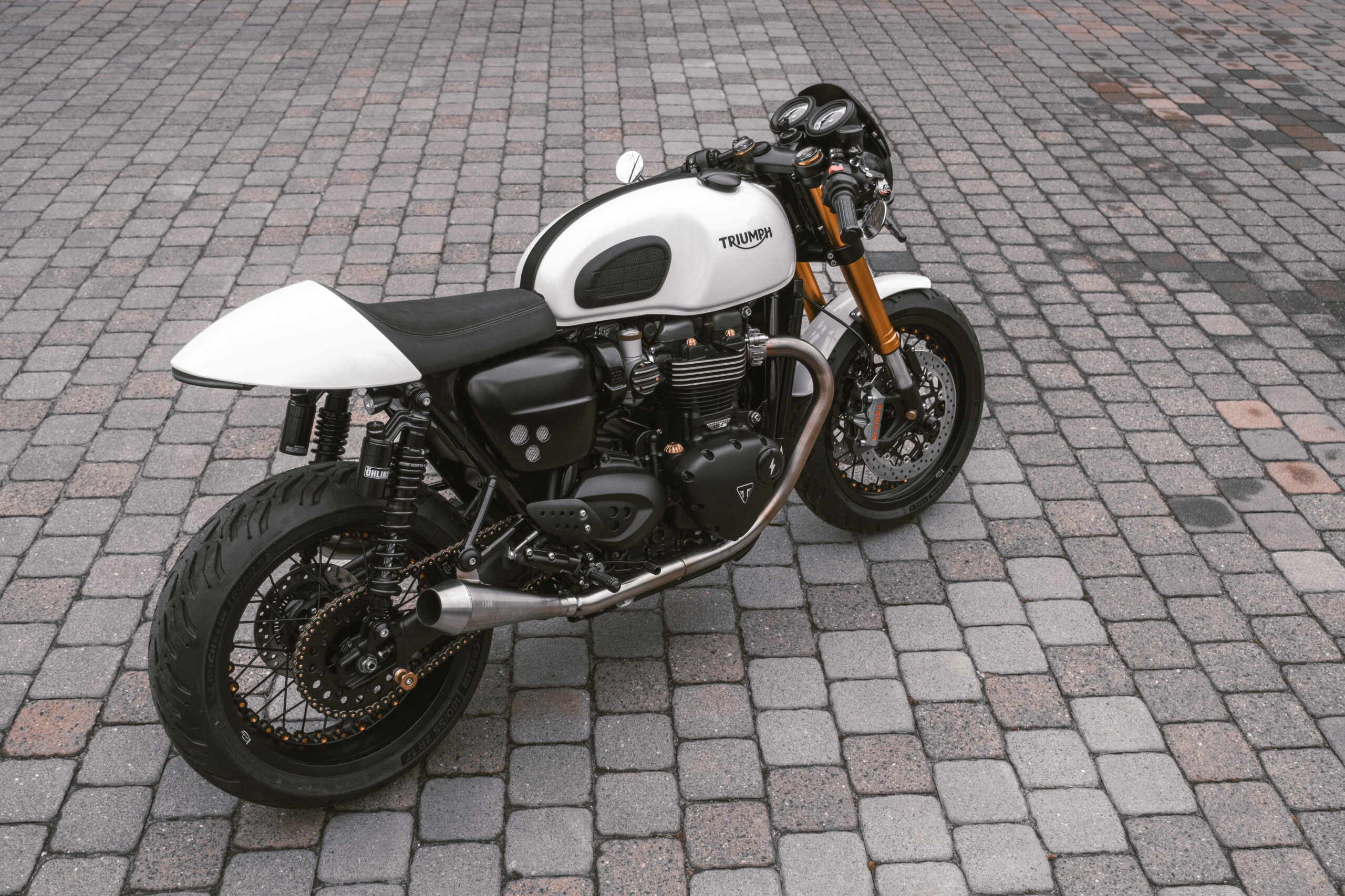 Triumph Thruxton R custom build by A&J Cycles