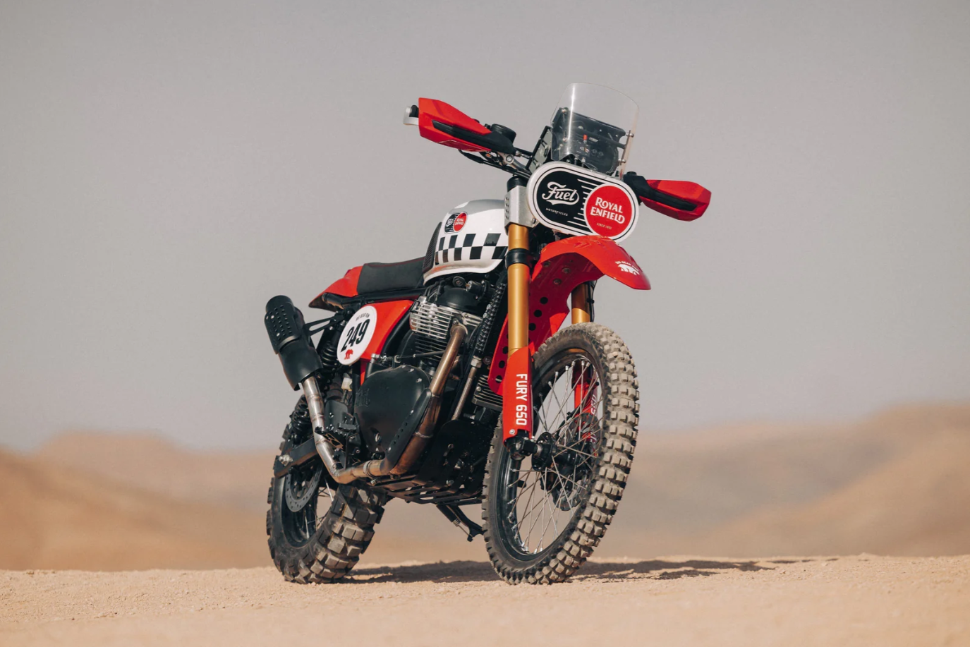 FUEL FURY 650: A Modern Custom Royal Enfield Bear 650 Built for Baja